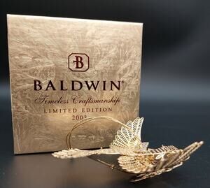Vintage Baldwin Brass 2003 Dove of Peace Ornament Limited Edition 77081.010 Box